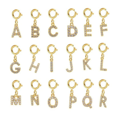 Dainty Cuban Figaro Chain Letter Initial Bracelet