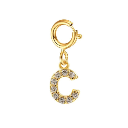 Dainty Cuban Figaro Chain Letter Initial Bracelet