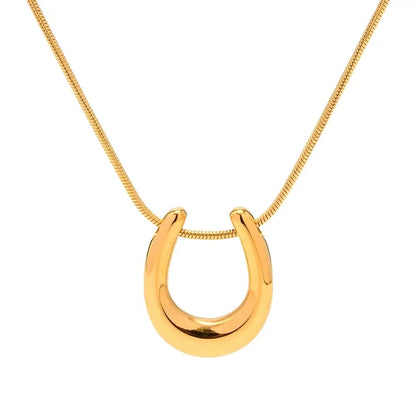 Dainty Lucky Horseshoe Necklace