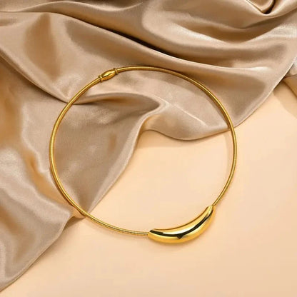 Dainty Modern Curve Choker Necklace