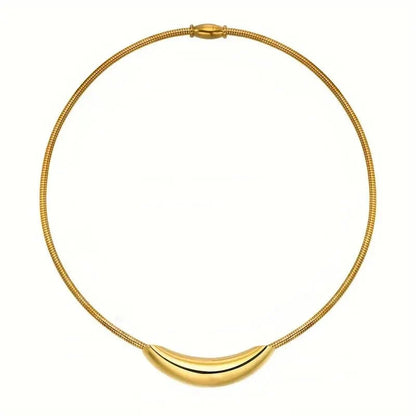 Dainty Modern Curve Choker Necklace