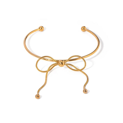Feminine Bow Cuff Bracelets