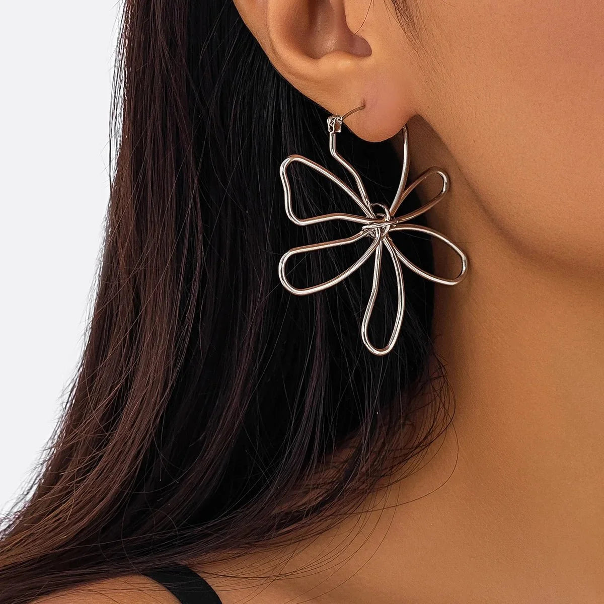 Floral Knot Outline Earrings