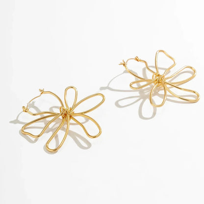 Floral Knot Outline Earrings