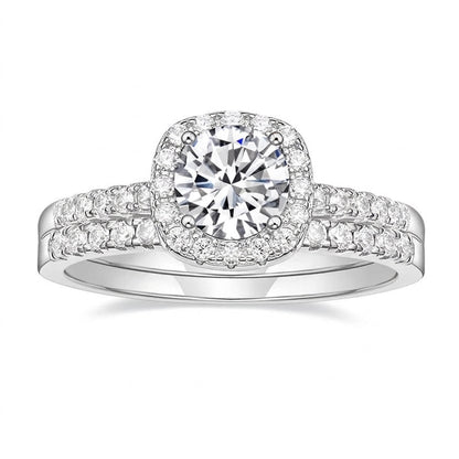 Classy Double Band Pave Ring