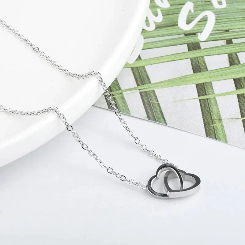 Minimal Love Lock Heart Necklace