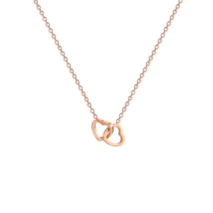 Minimal Love Lock Heart Necklace