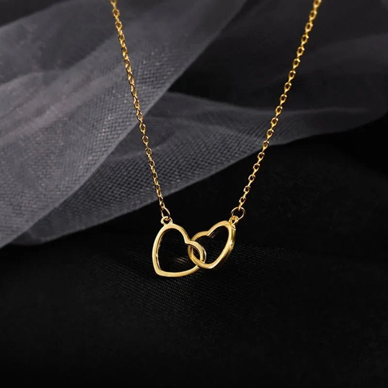 Minimal Love Lock Heart Necklace