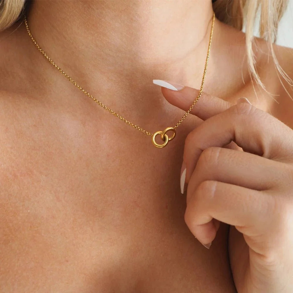 S925 Dainty Forever Linked Necklace