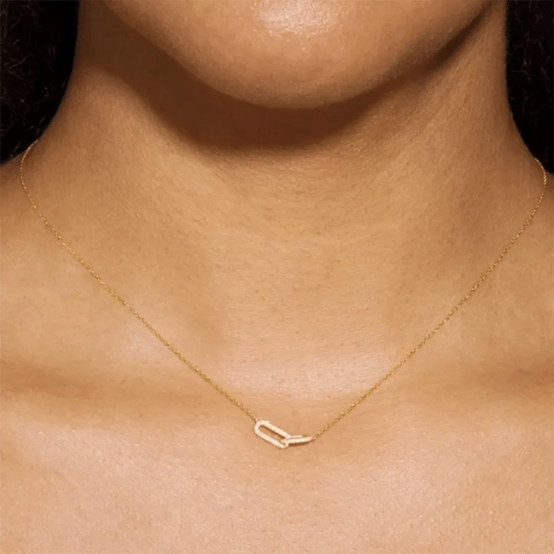 S925 Forever Linked Diamond Contrast Necklace