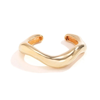 Statement Chunky Wave Bracelets